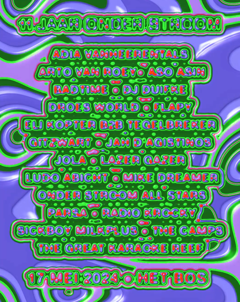 Line Up 11 Jaar Onder Stroom